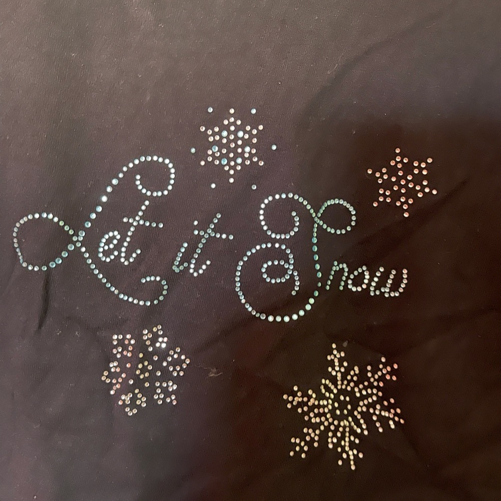 Let it Snow Bling Shirt Christmas